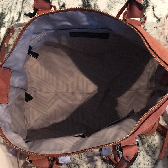 🆕 Rebecca Minkoff Moro Satchel in Brick - Picture 7 of 7